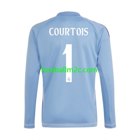 Fußballtrikots Real Madrid Thibaut Courtois 1 Torwart Heim Trikotsatz 2024-2025 Langarm Fußballtrikots Real Madrid Thibaut Courtois 1 Torwart Heim Trikotsatz 2024-2025 Langarm